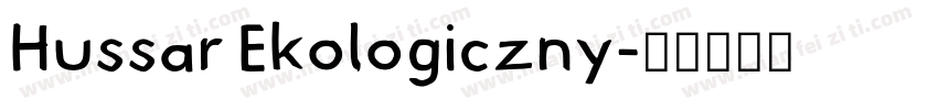 Hussar Ekologiczny字体转换
